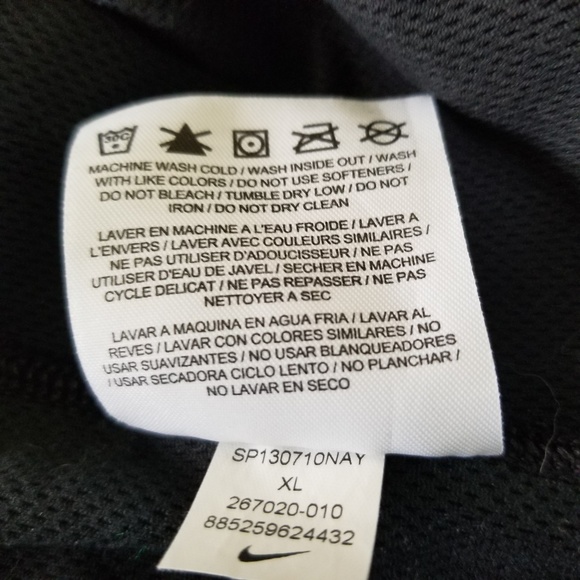 Nike Dri-Fit Black Polo Short Sleeve Golf Shirt XL - Picture 6 of 6